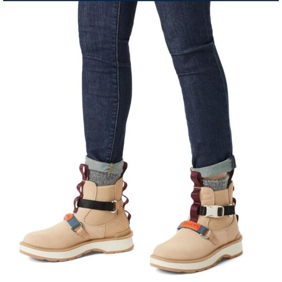 Sorel Women's Hi-Line EQ Chelsea Boots - Waterproof, Suede,  Ceramic, Chalk, 9 - Picture 5 of 10